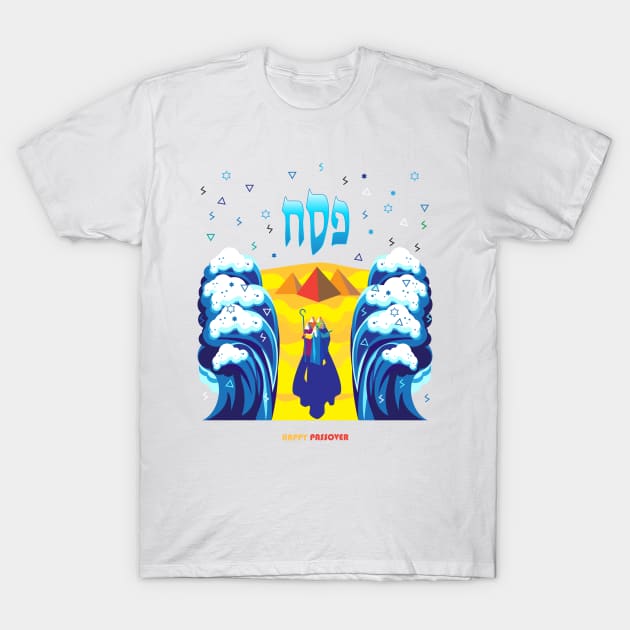 Passover Moses & Israelites' exodus from Egypt ART Collection T-Shirt by sofiartmedia